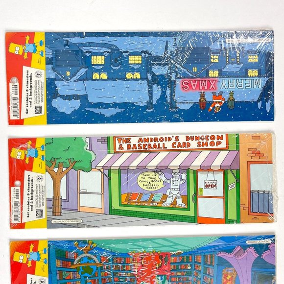 The Simpsons Vtg 4 Pop Out People 2001 Episode Sets Christmas Terror Comic Book - Picture 11 of 11